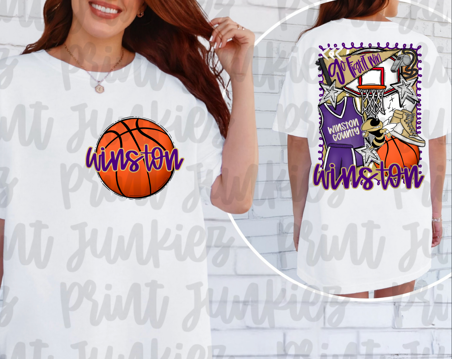 Winston Doodle Basketball - DIGITAL - DTF