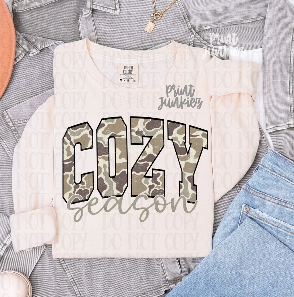 Camo Cozy Season - DTF
