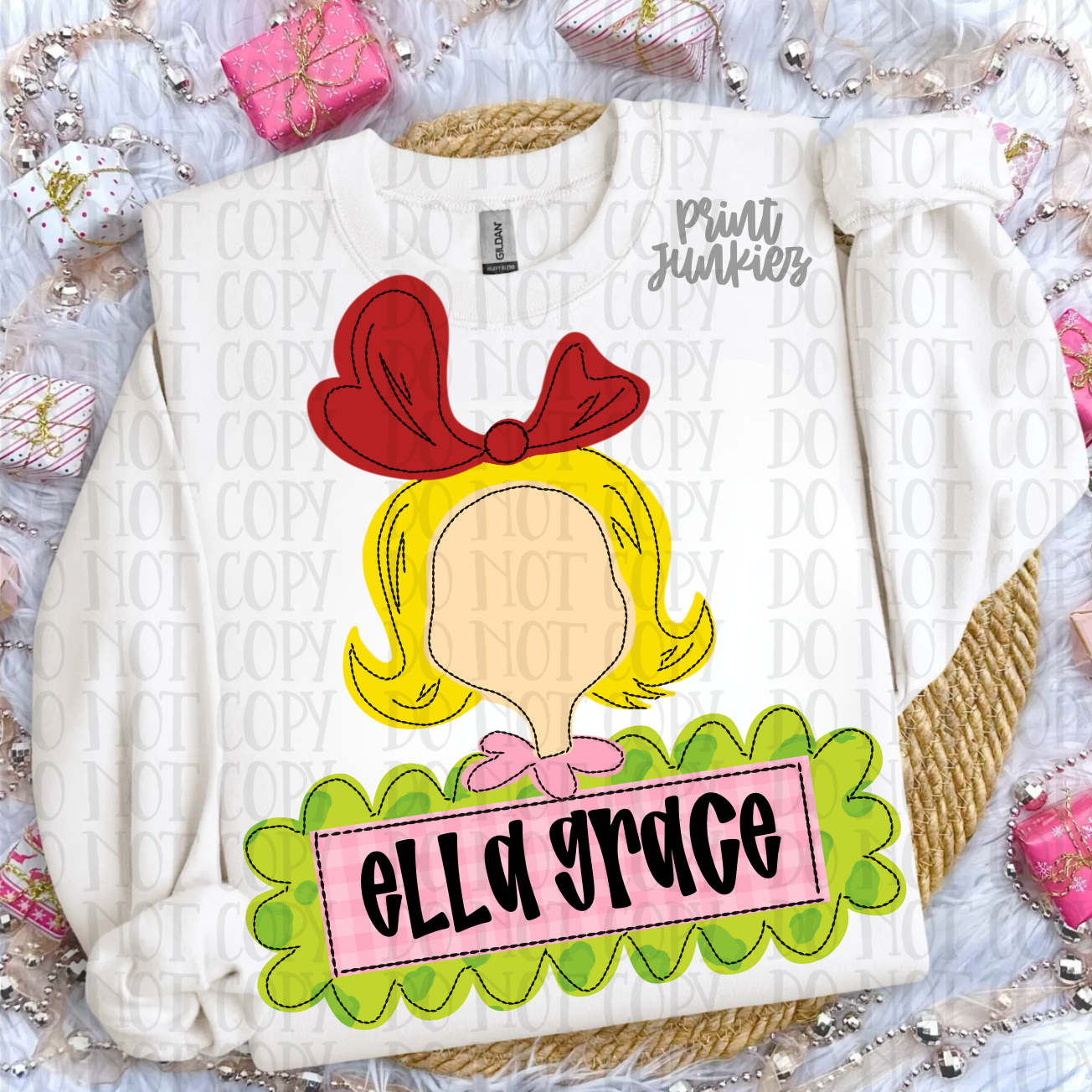 Sweet Girl Name Tag - CUSTOM - DTF