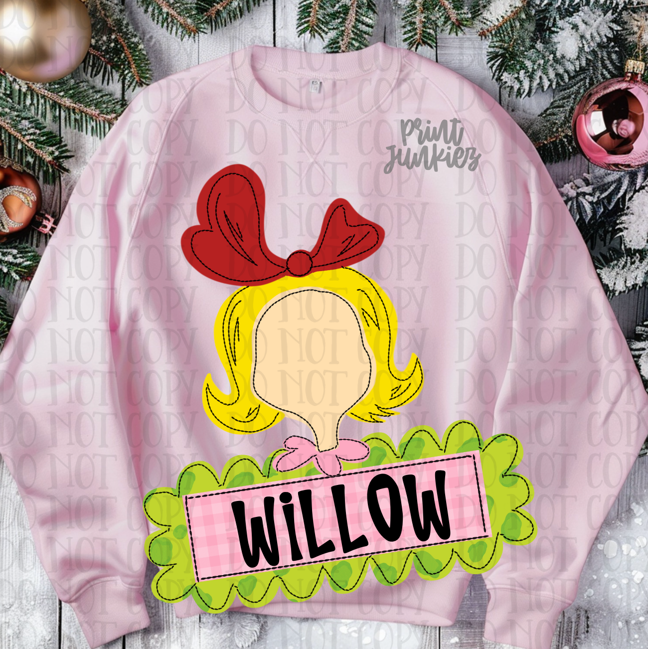 Sweet Girl Name Tag - CUSTOM - DTF