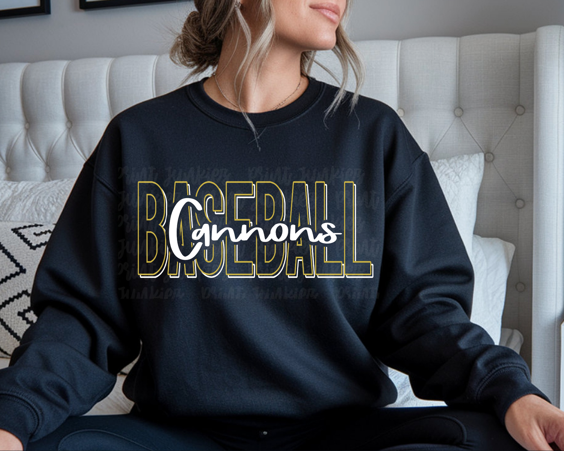Cannons Baseball Outline - DIGITAL - DTF