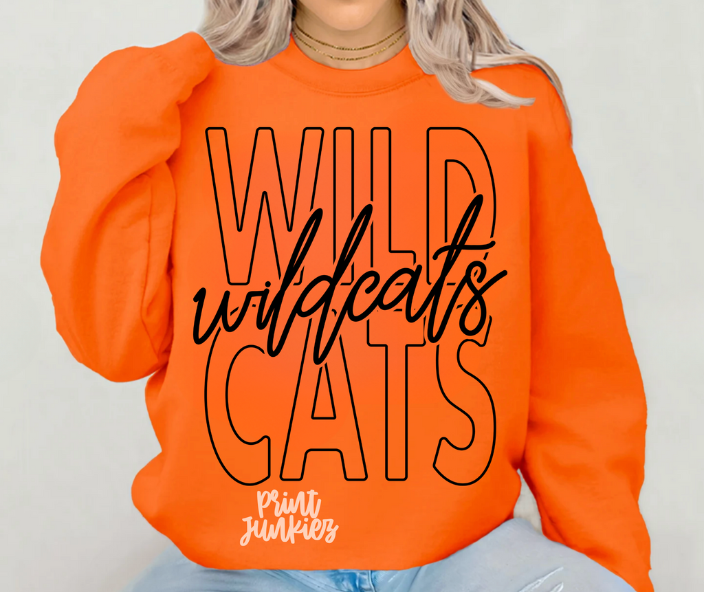 Wildcats Outlined - DTF