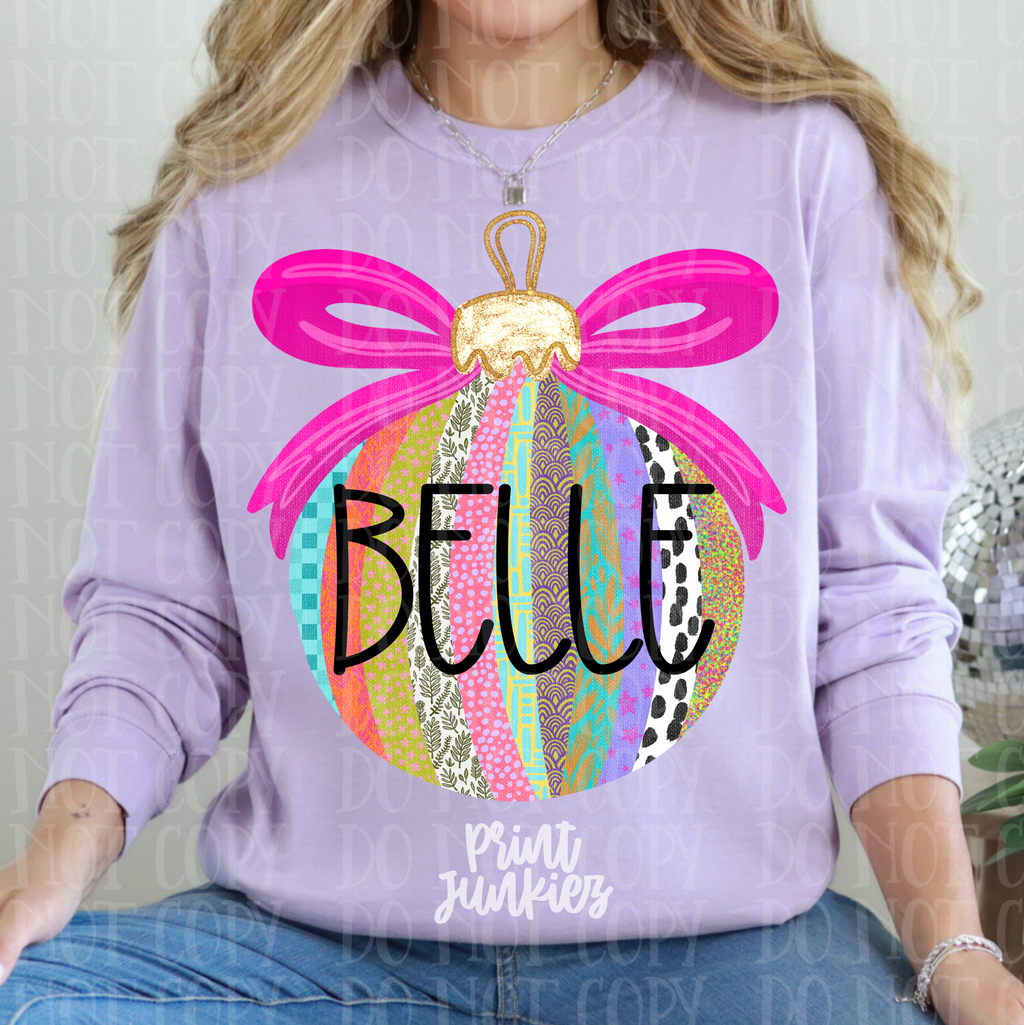 Bow Ornament Custom - DTF