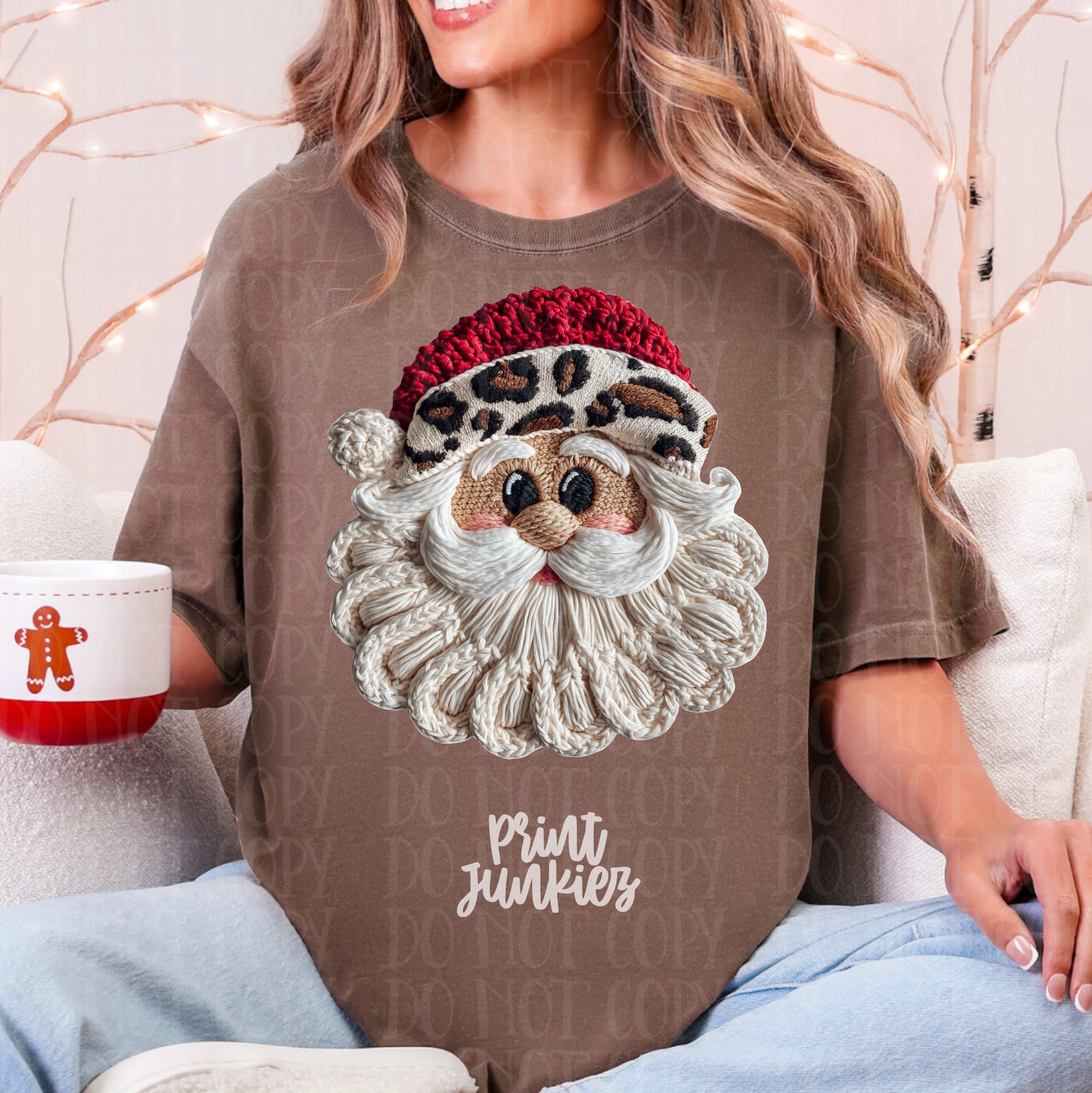 Leopard Yard Santa - DTF