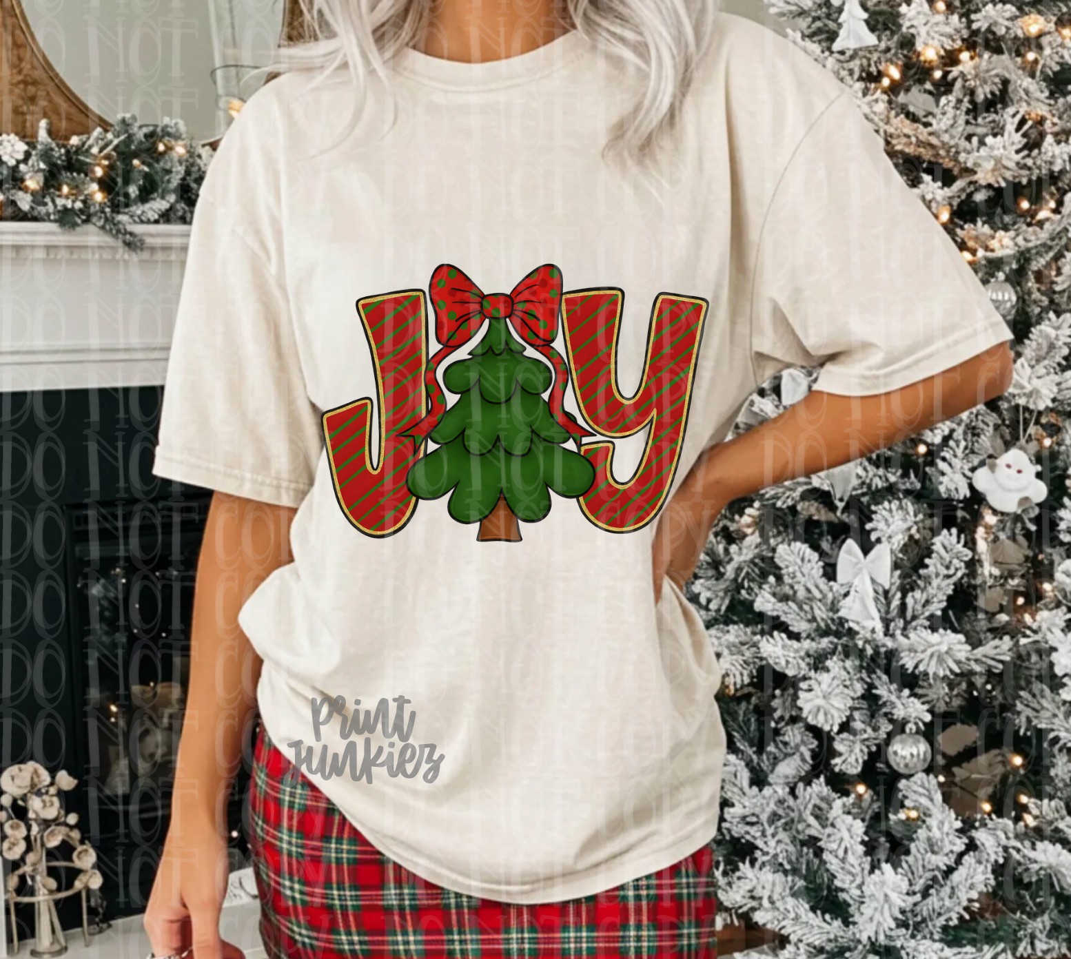 JOY Christmas Tree - DTF