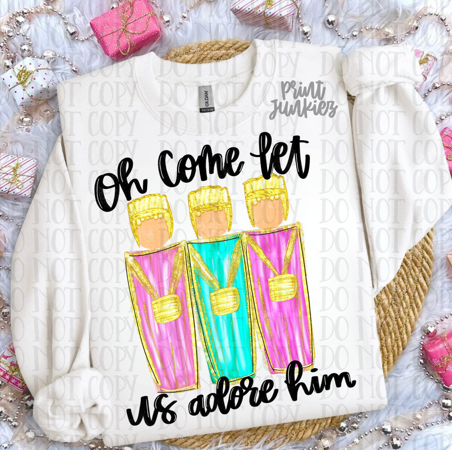 Oh Come Let Us Adore Him Wise Men - DTF