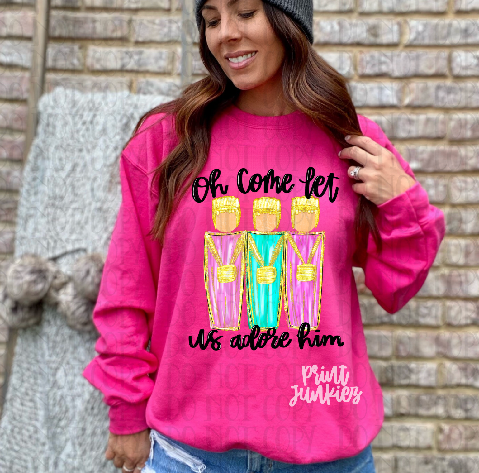 Oh Come Let Us Adore Him Wise Men - DTF