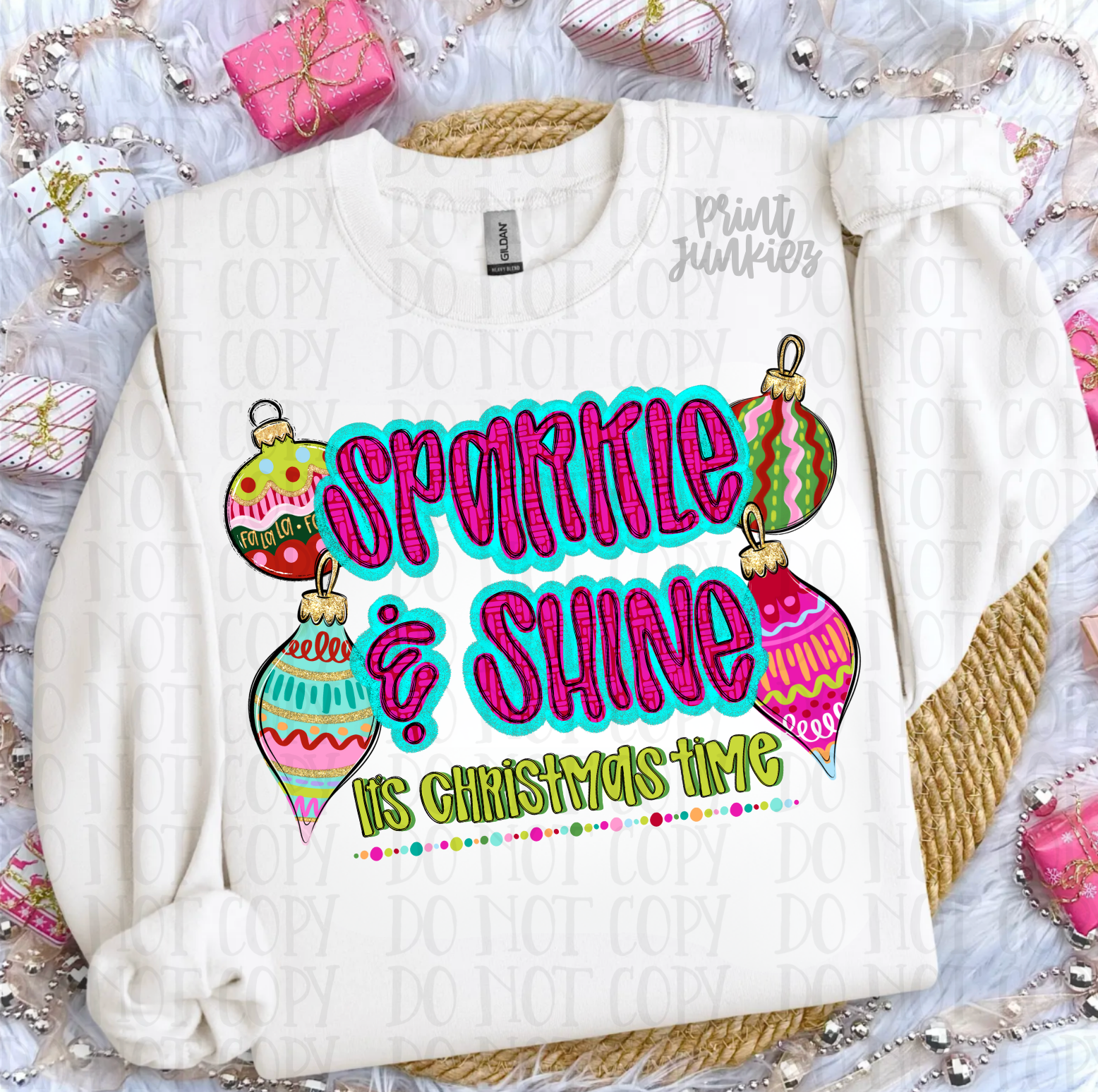 Sparkle & Shine, It's Christmas Time - DTF