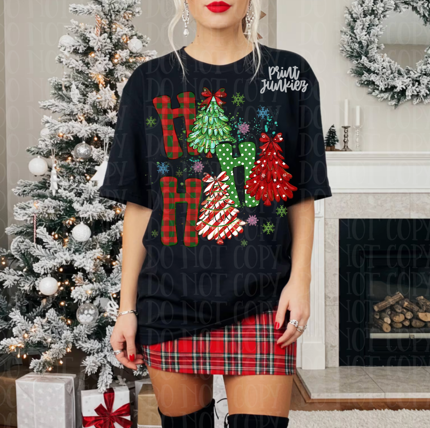 HO HO HO Doodle - DTF