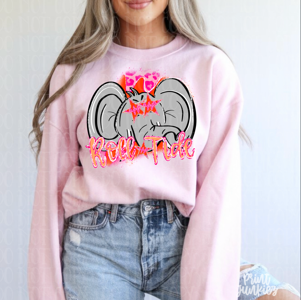 Roll Tide Pink Preppy - DTF