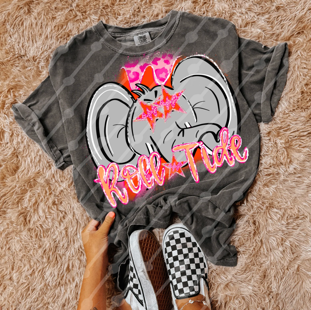 Roll Tide Pink Preppy - DTF