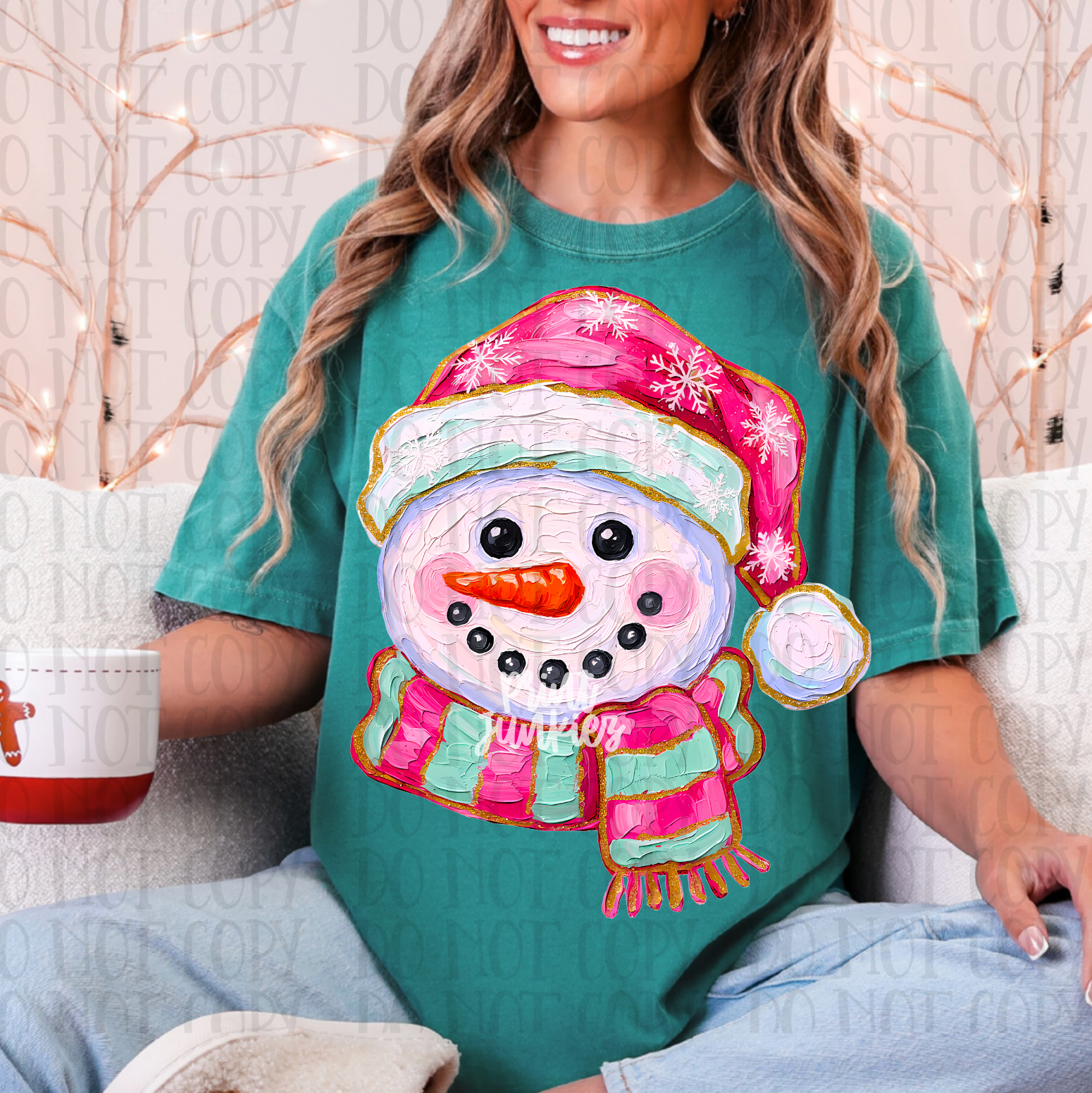 Paint Brush Snowman - DTF