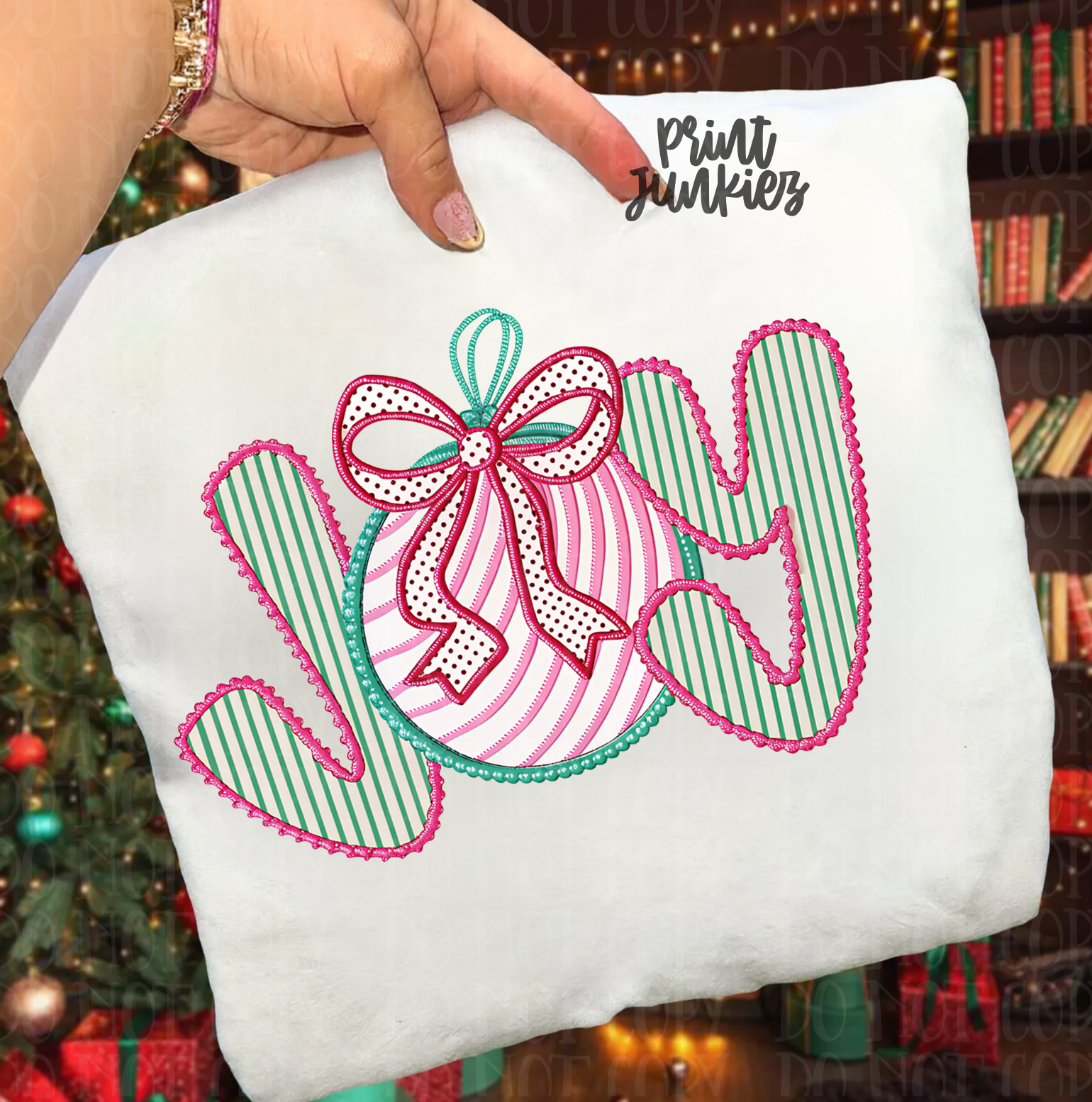 Joy Faux Embroidery - DTF