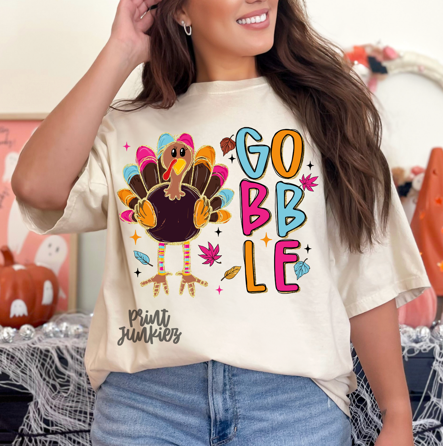 Gobble Turkey Doodle - DTF