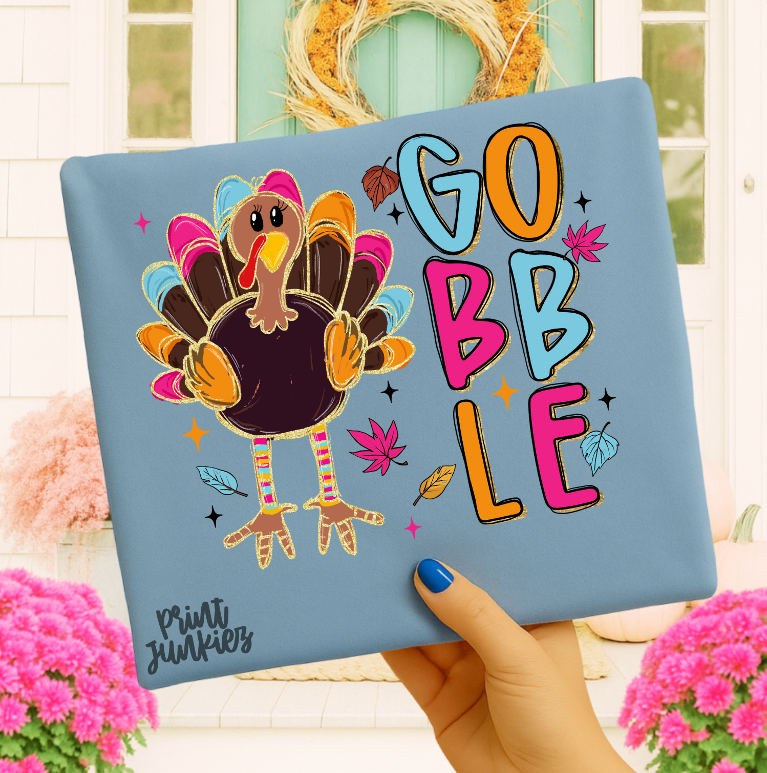 Gobble Turkey Doodle - DTF