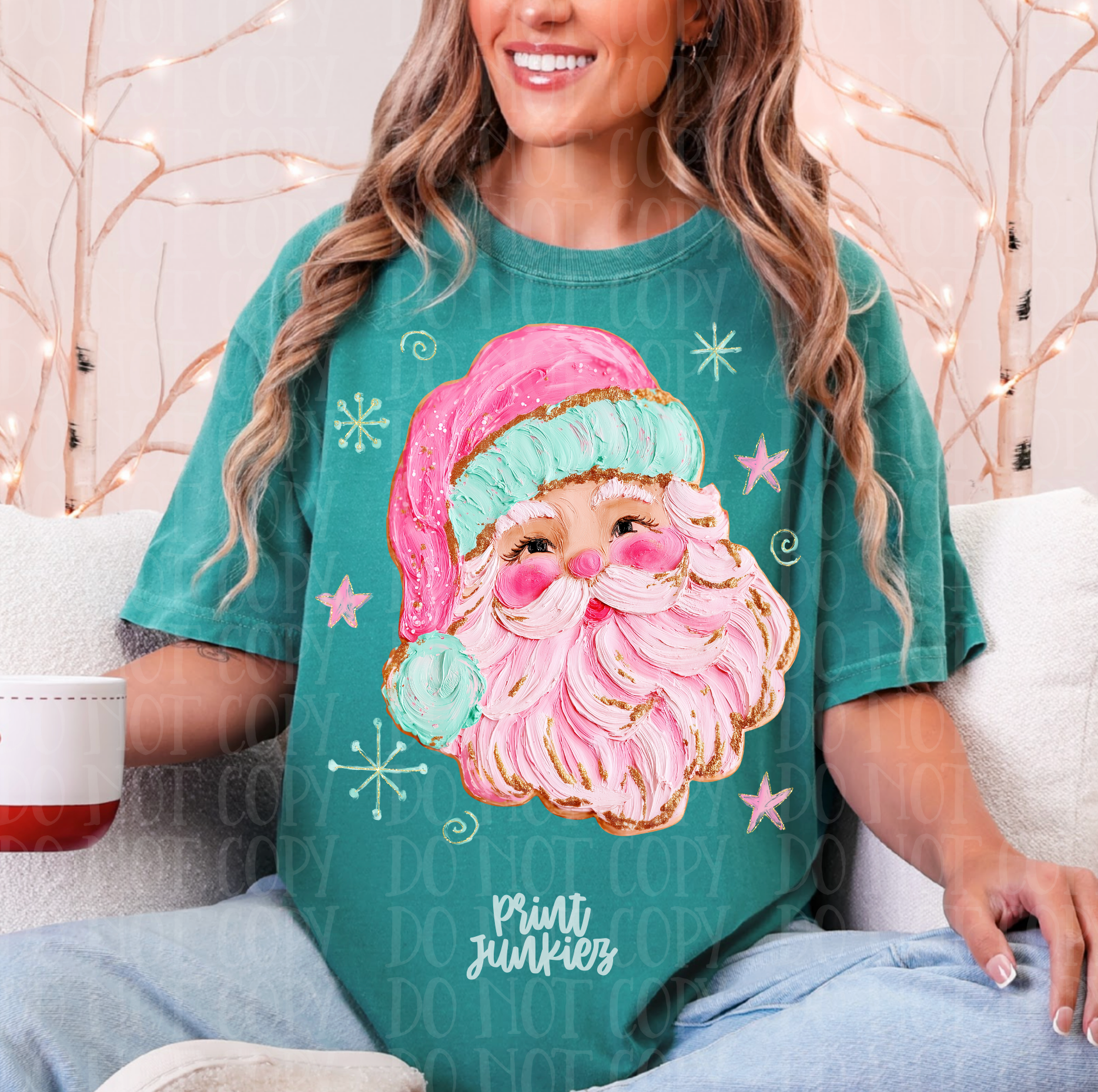 Hand Painted Santa - DTF