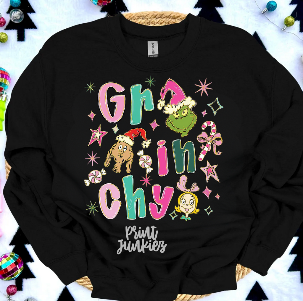 Preppy Glitter Cartoon - DTF