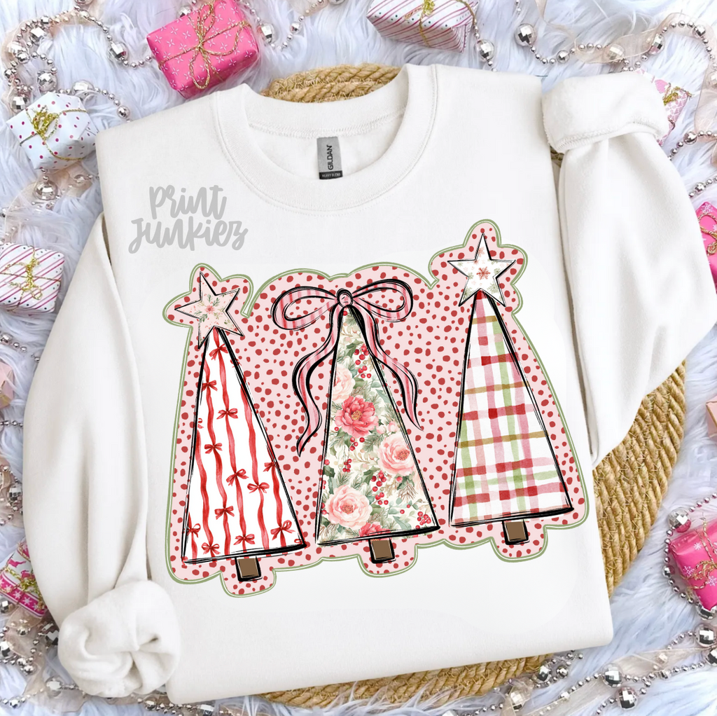 Christmas Trees Preppy - DTF