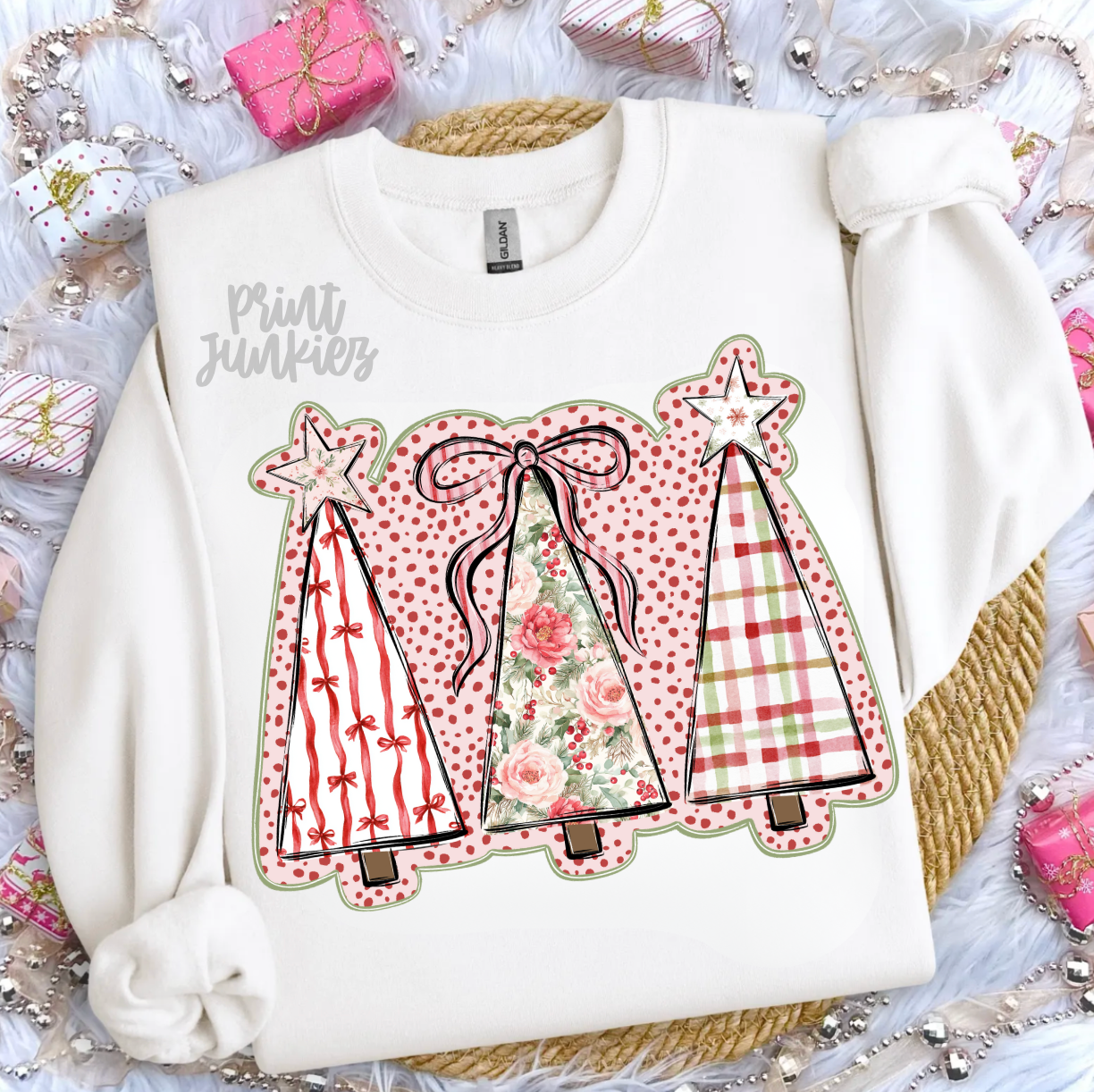 Christmas Trees Preppy - DTF