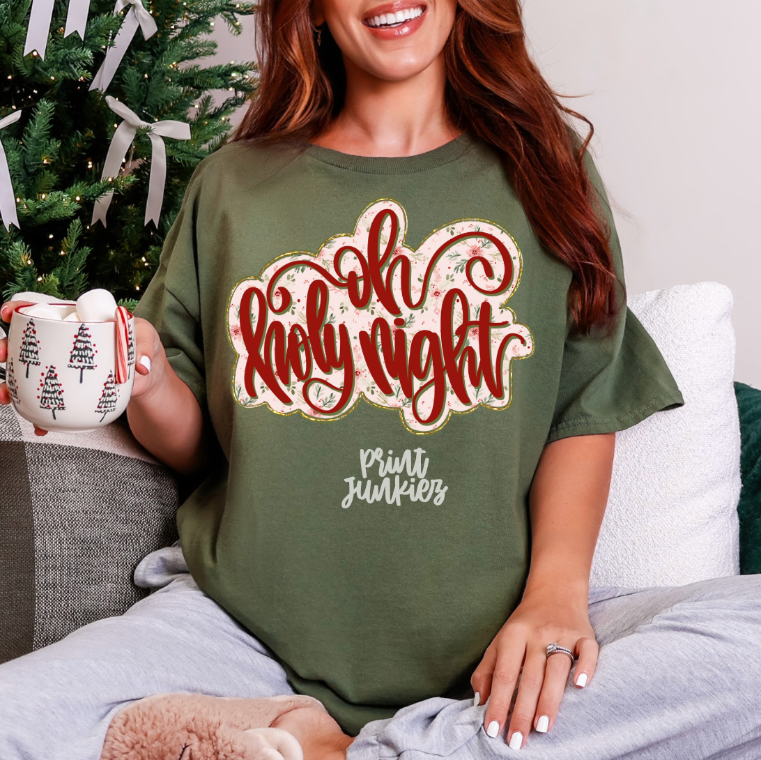 Oh Holy Night Preppy - DTF