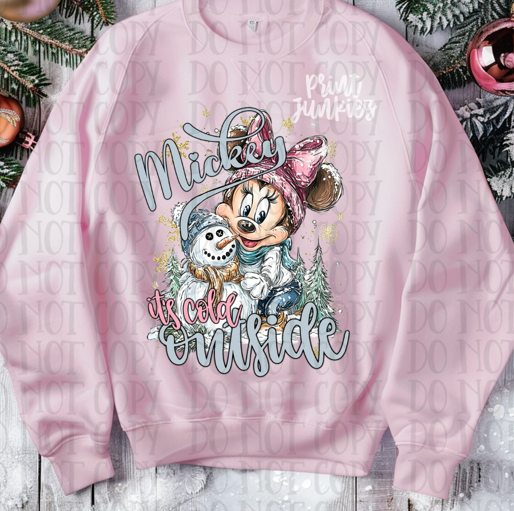 It's Cold Outside Mouse - DTF