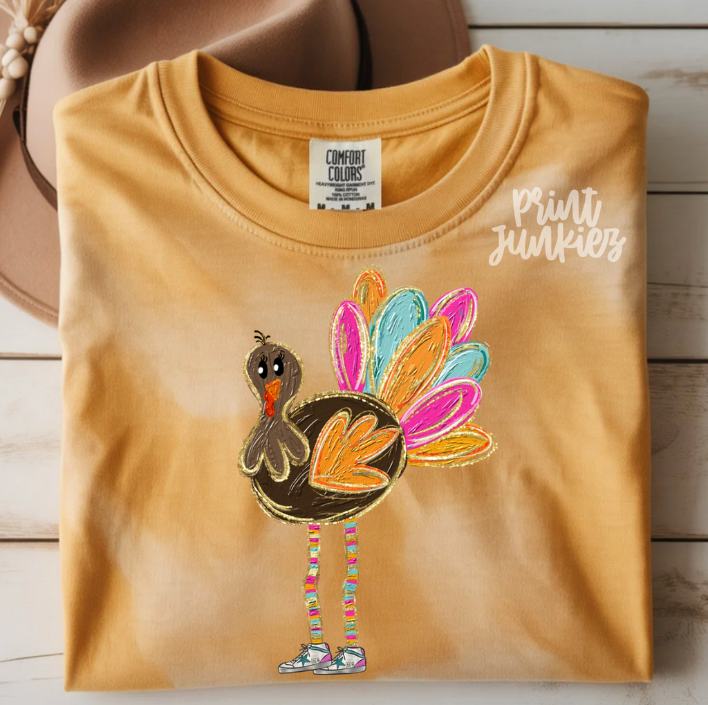 Preppy Painted Turkey - DTF