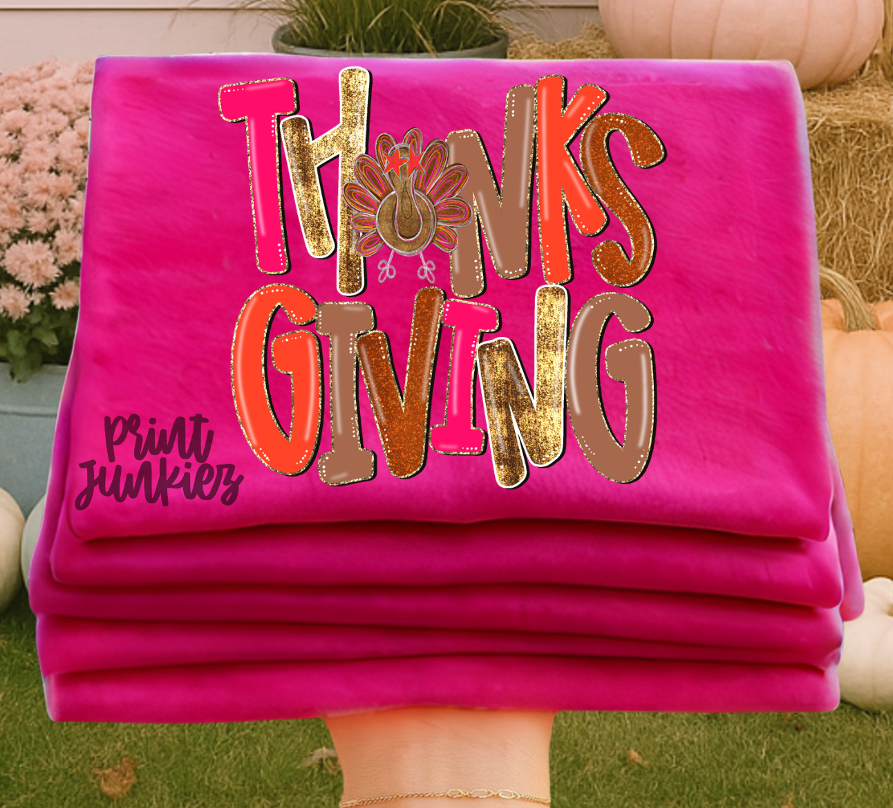 Thanks Giving Glitter - DTF