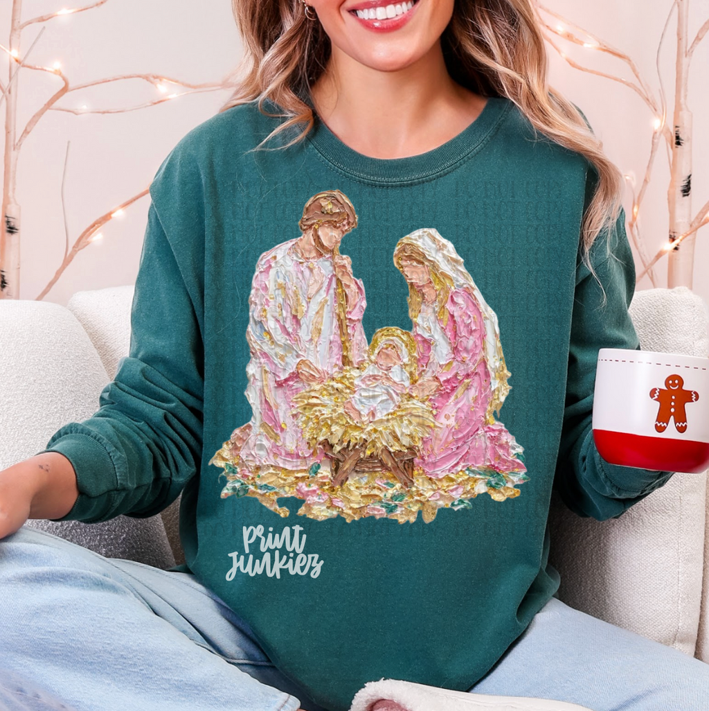 Painted Manger - DTF