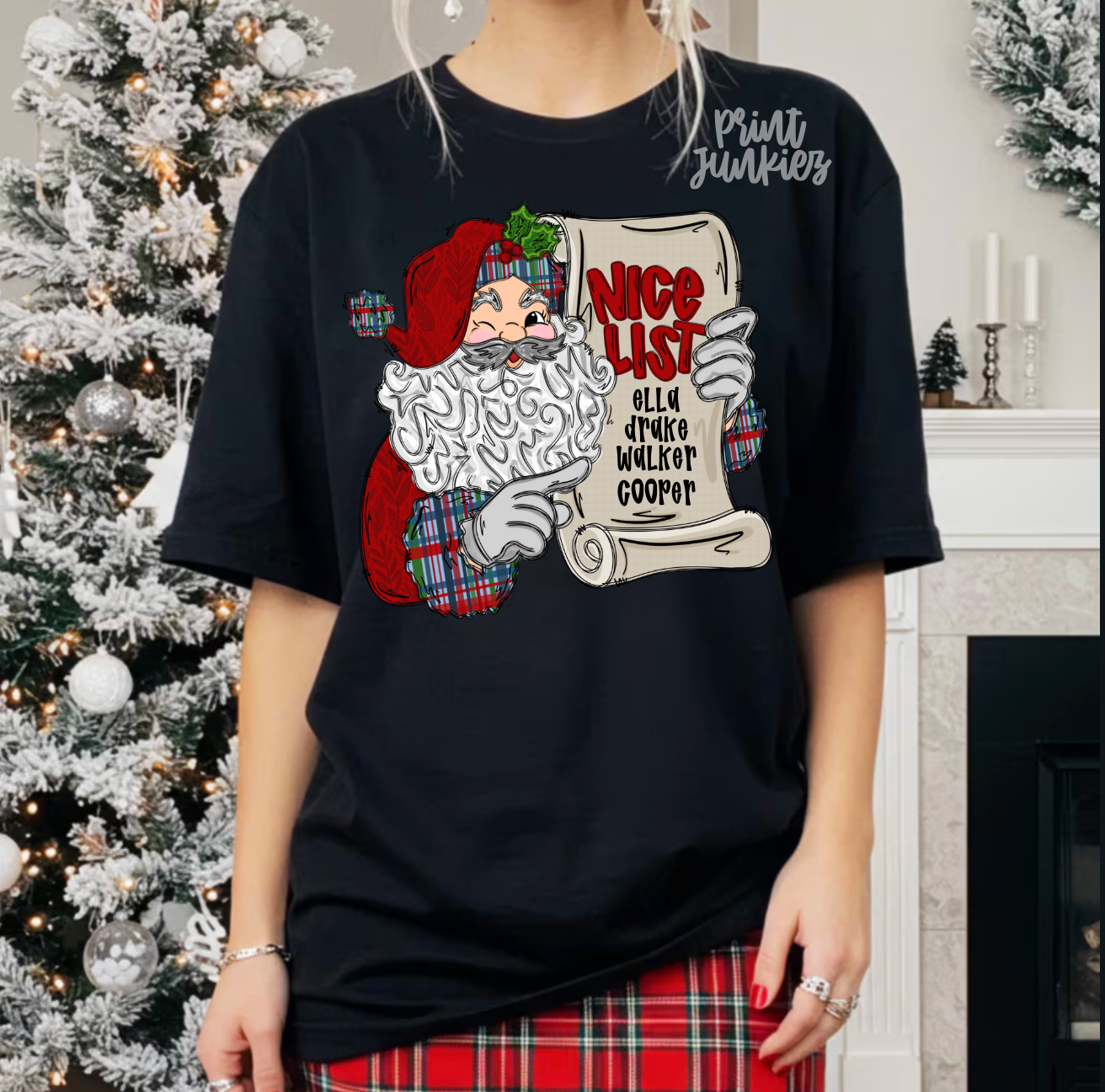 Nice List Santa - DTF - CUSTOM