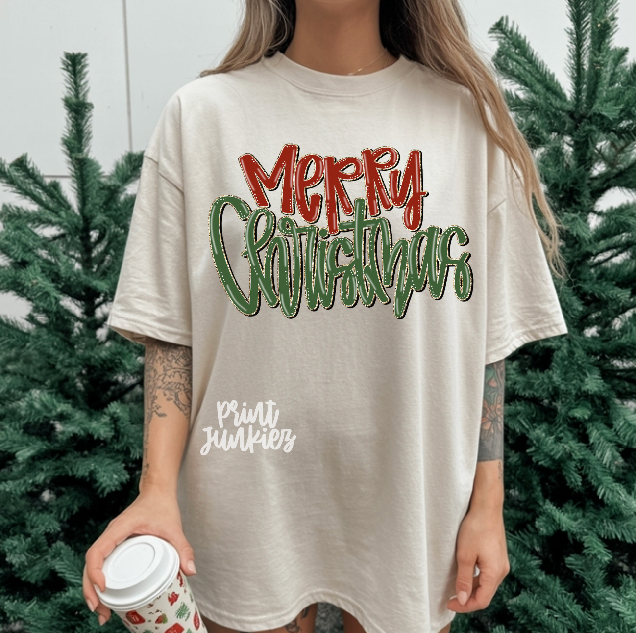 Merry Christmas Glitter - DTF