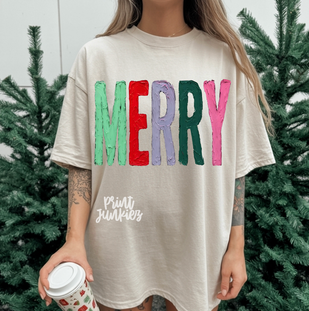 Paint Stroke Merry - DTF