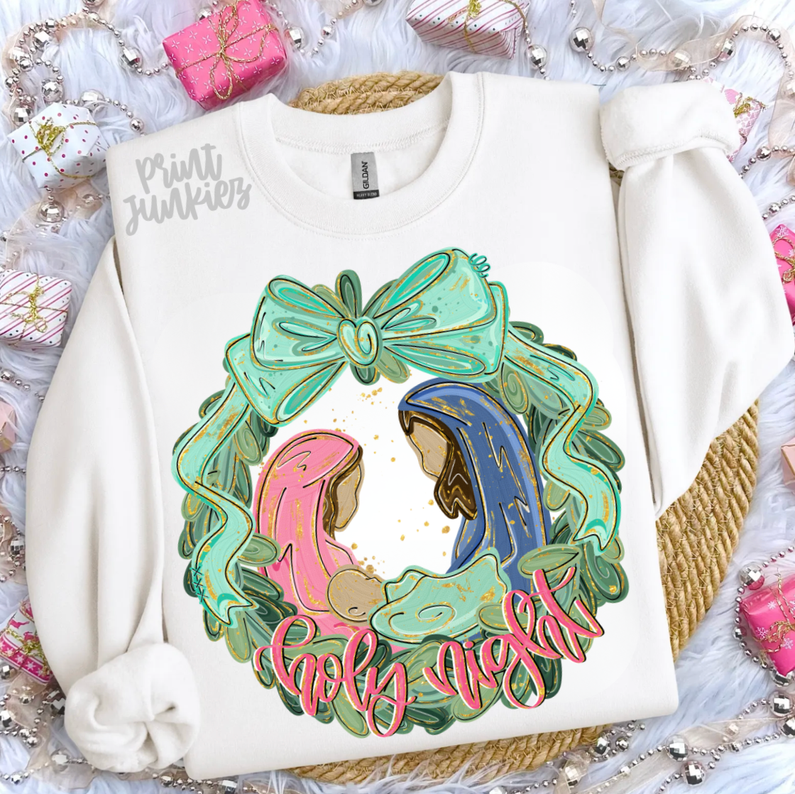 Holy Night Wreath - DTF