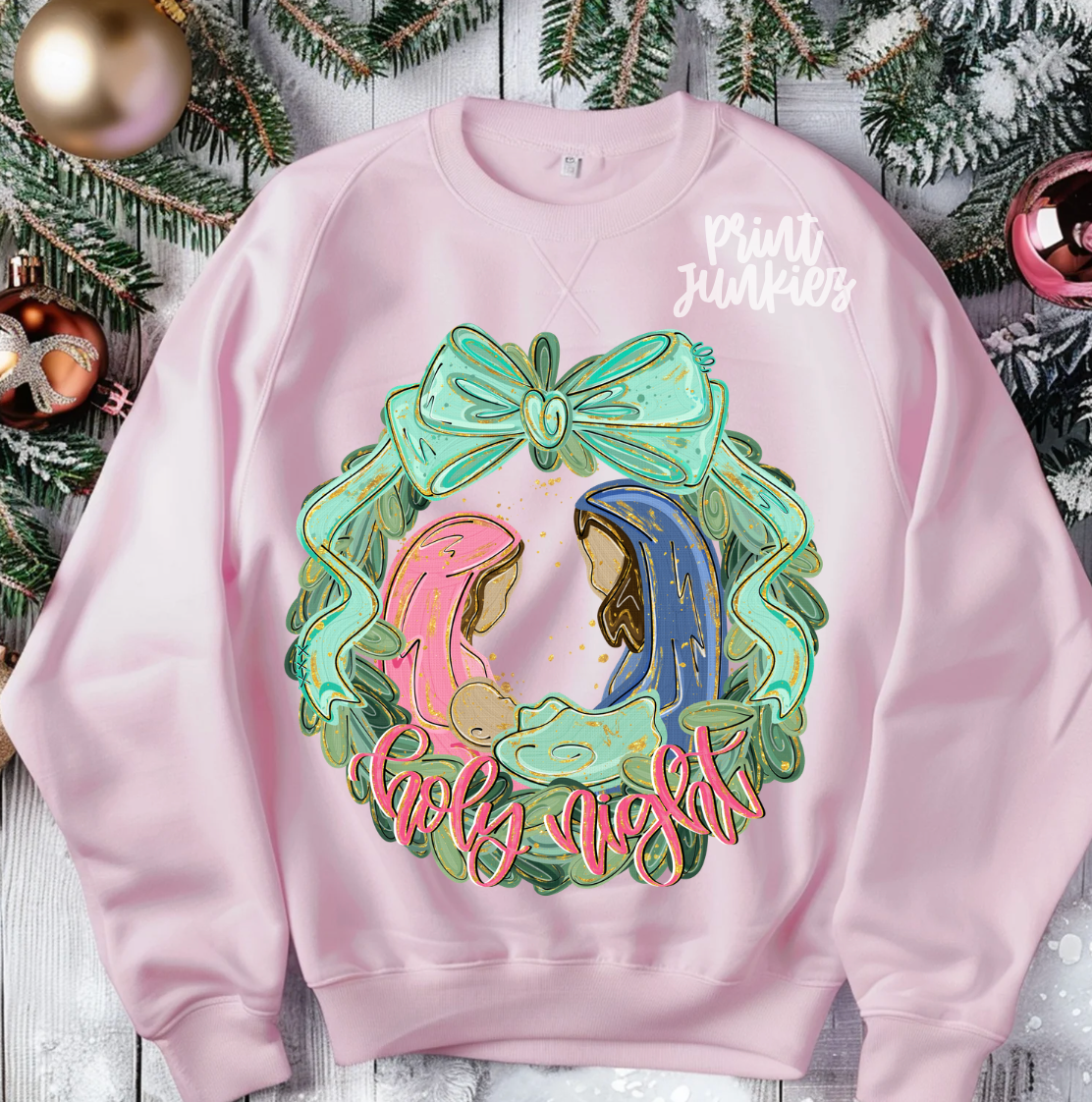 Holy Night Wreath - DTF