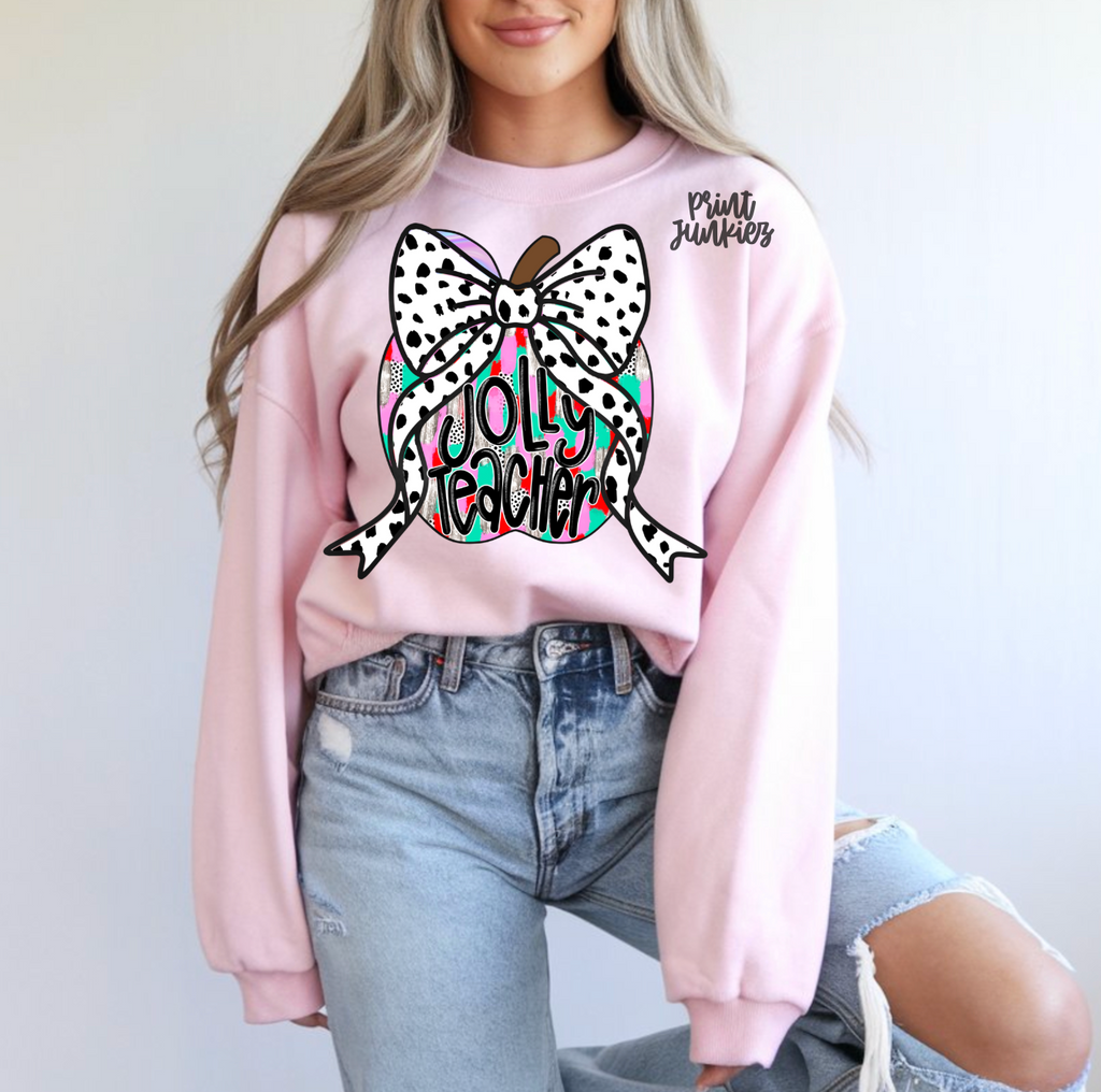 Jolly Teacher Apple - DTF