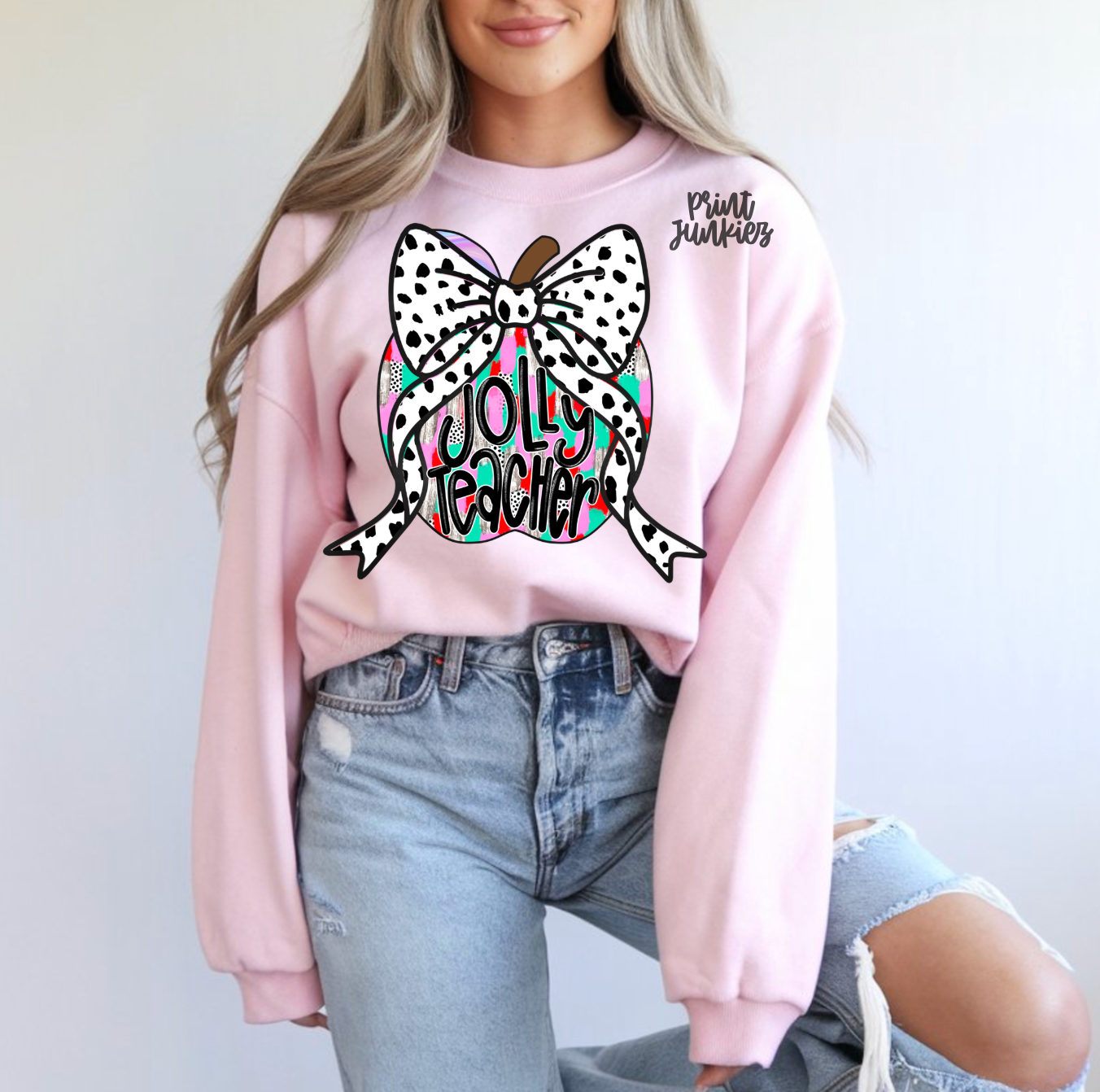 Jolly Teacher Apple - DTF