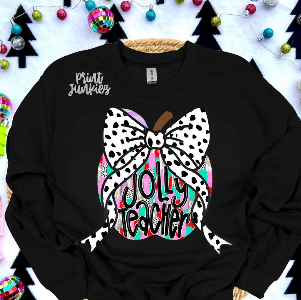 Jolly Teacher Apple - DTF