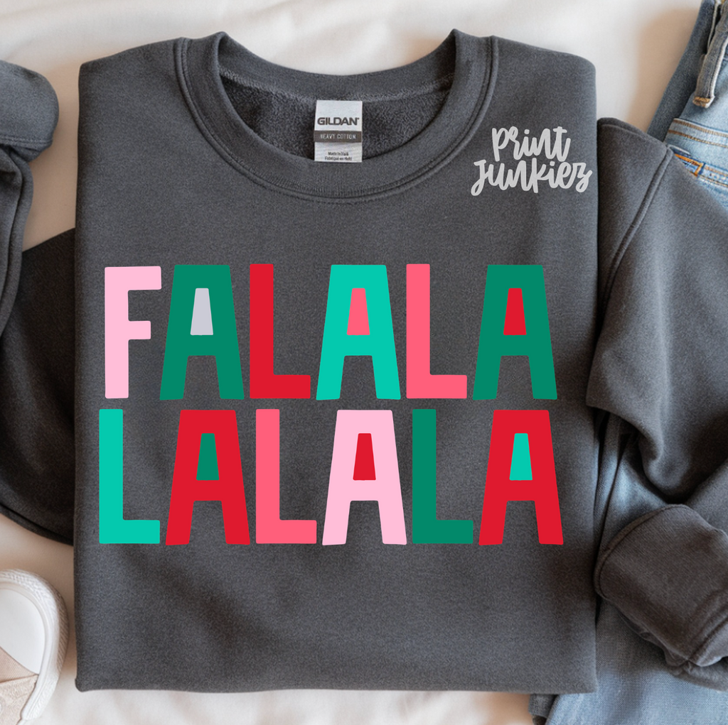 FA LA LA LA Block Font - DTF