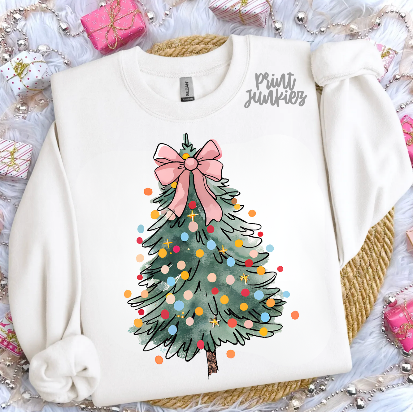 Watercolor Christmas Tree - DTF