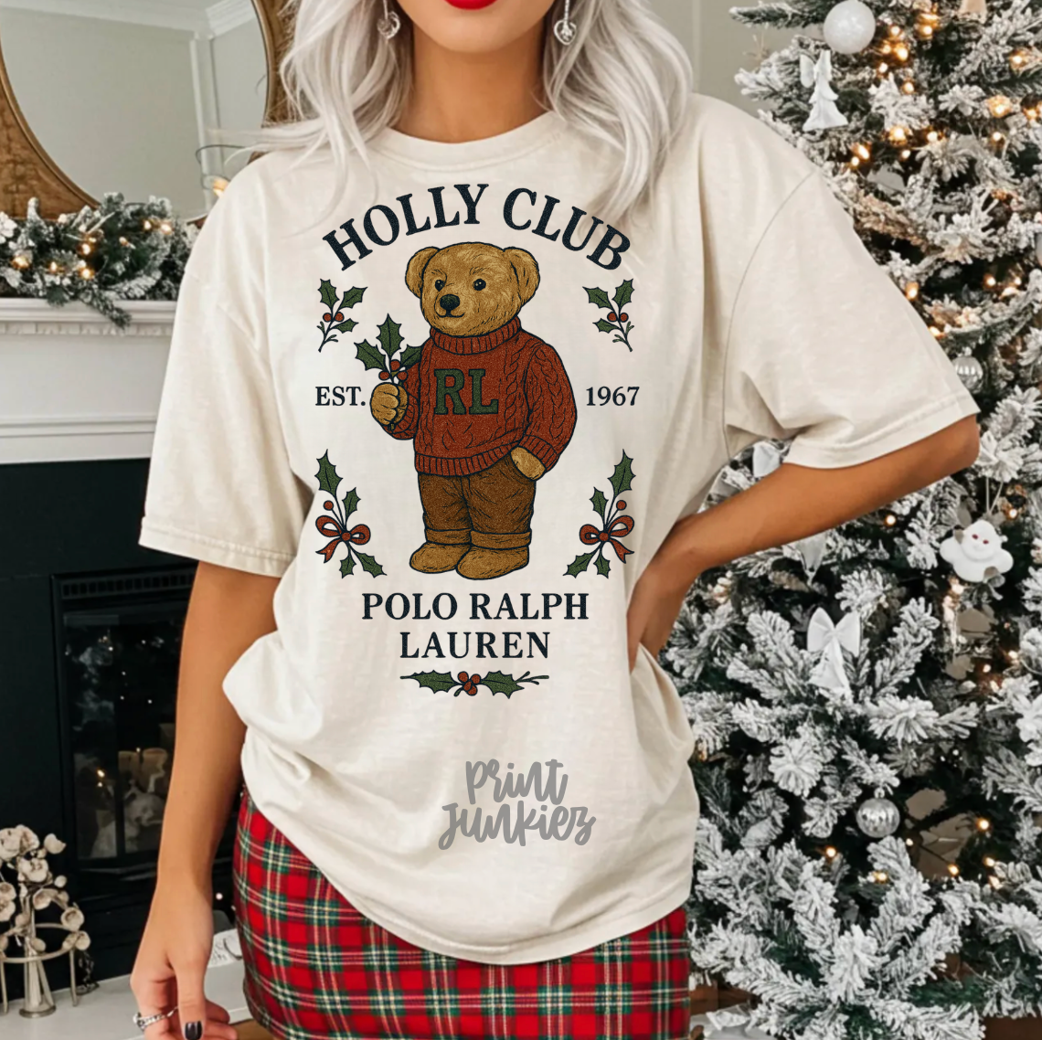 Holly Club Bear - DTF