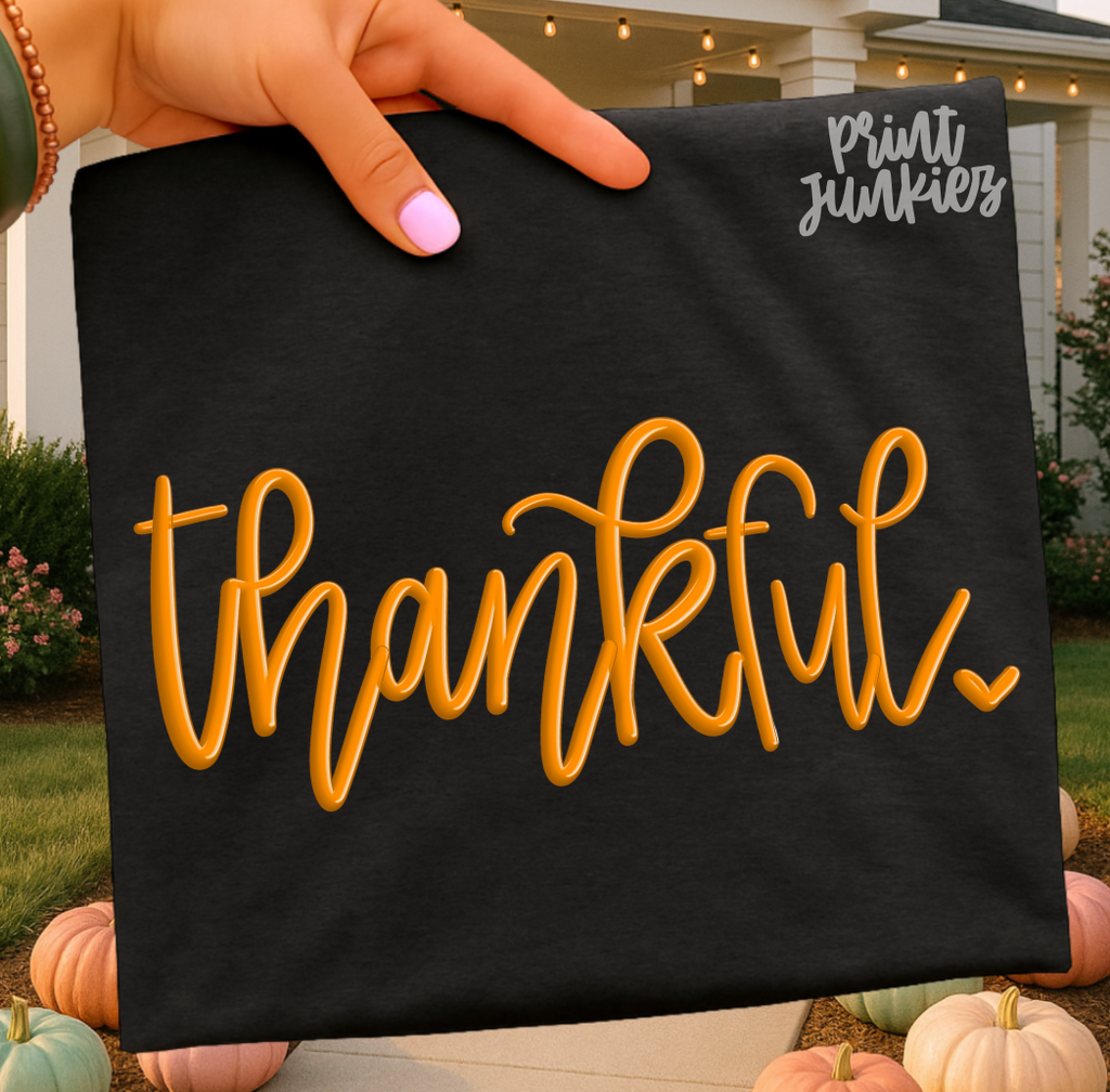 Thankful Puff Faux - DTF