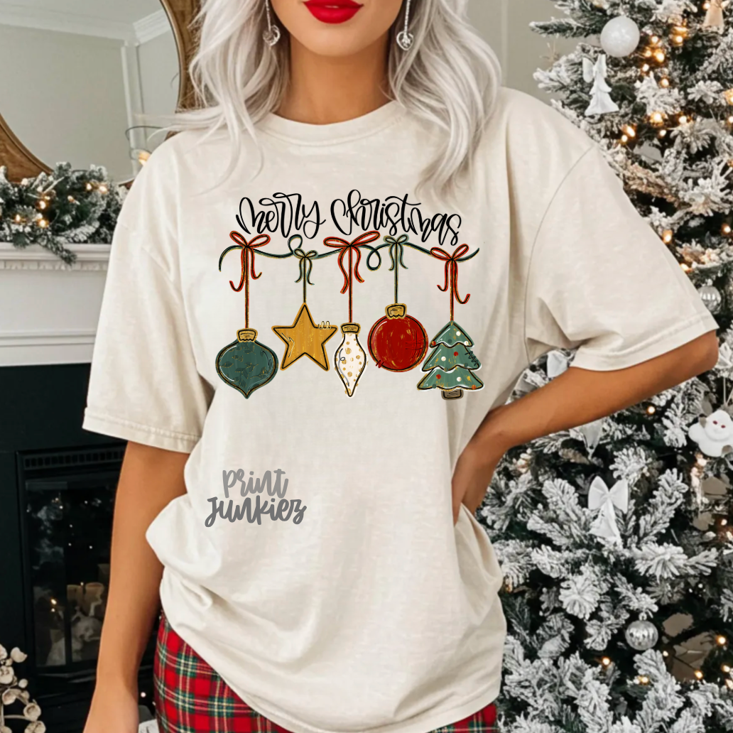 Merry Christmas Ornaments - DTF