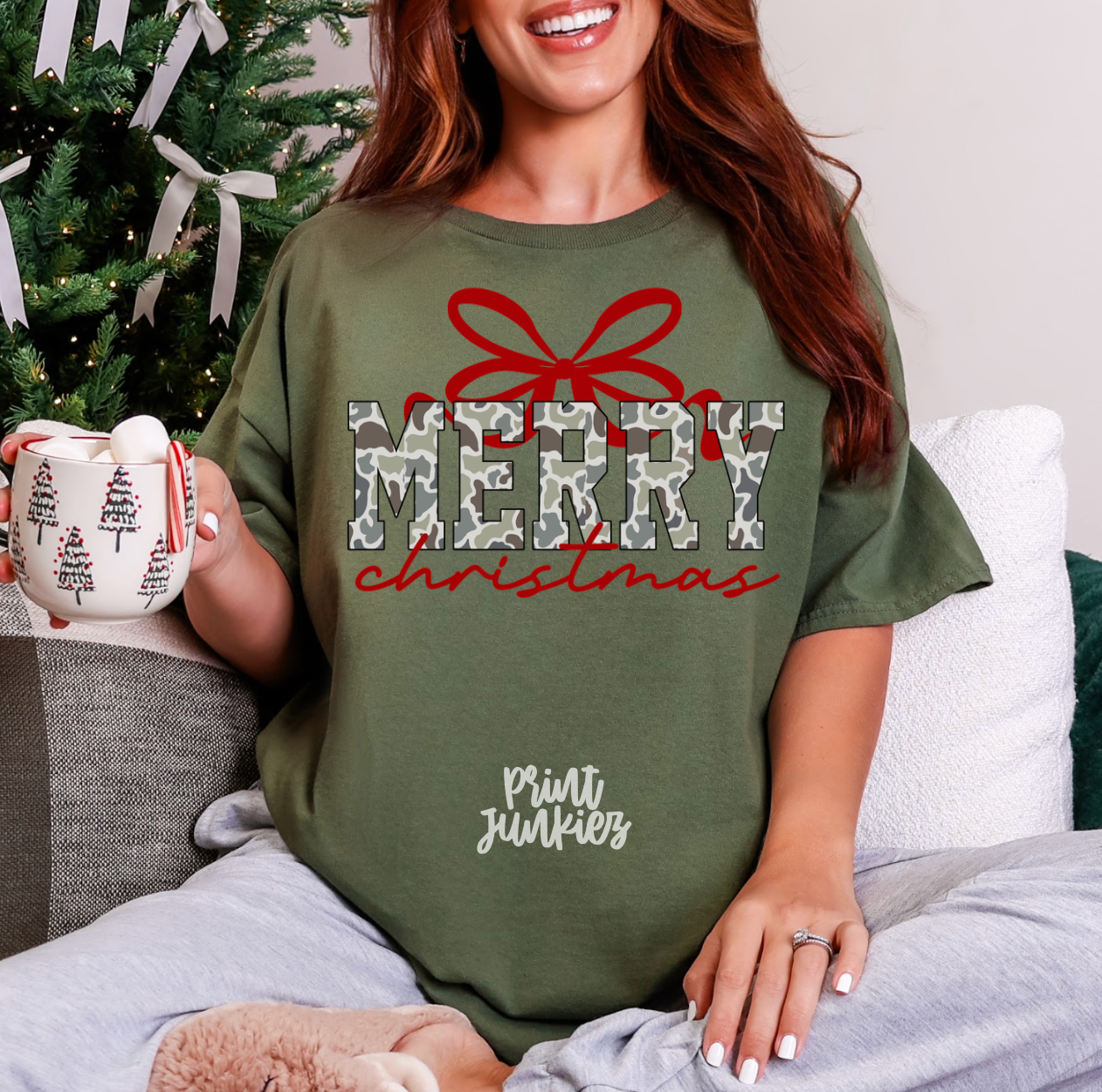 Merry Christmas Camo - DTF