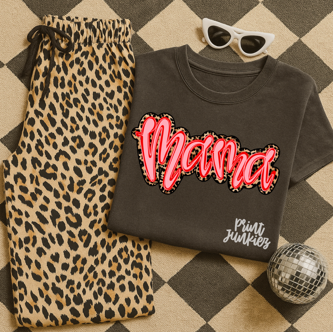 Mama Leopard Preppy - DTF