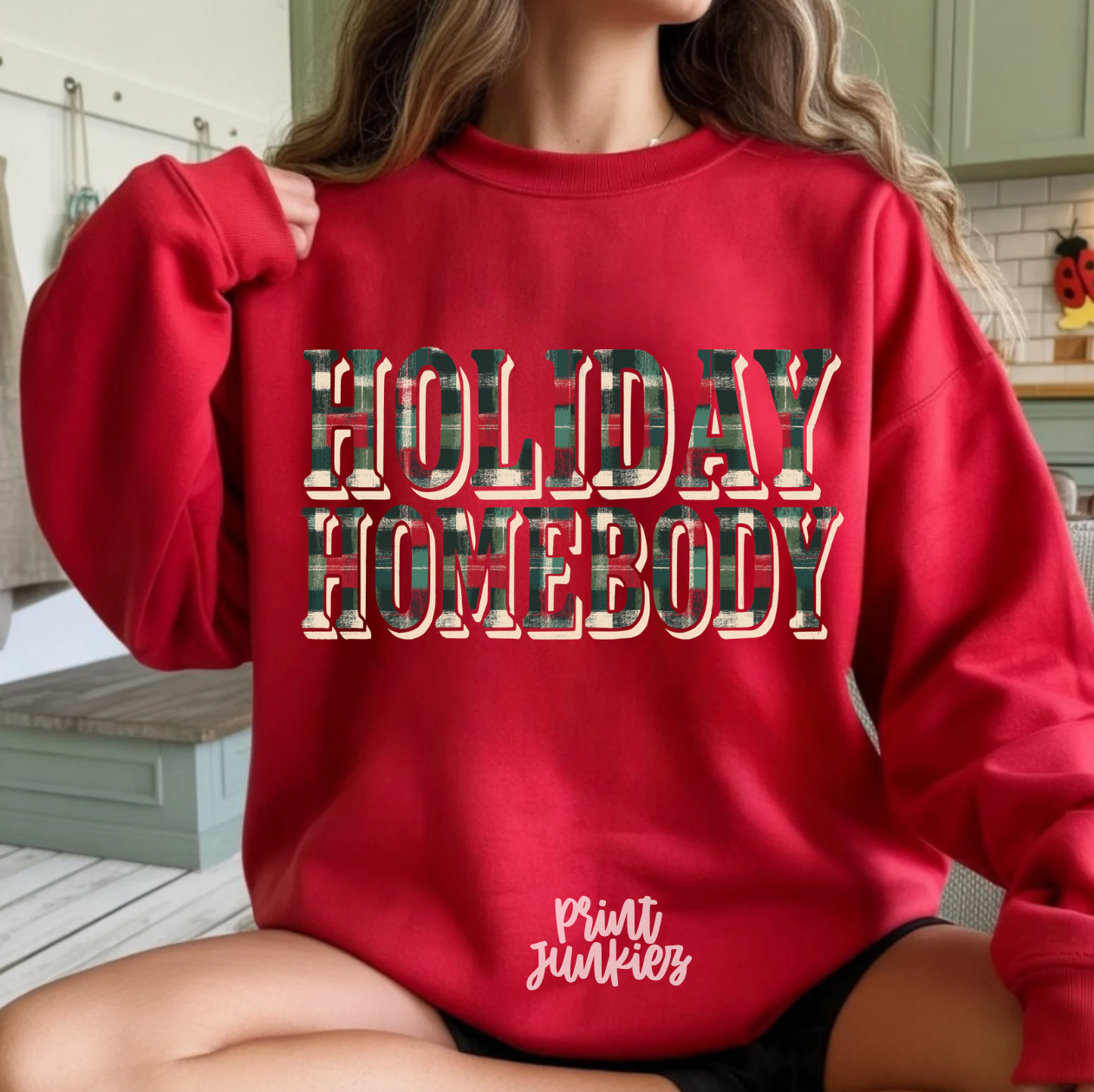 Plaid Holiday Homebody - DTF
