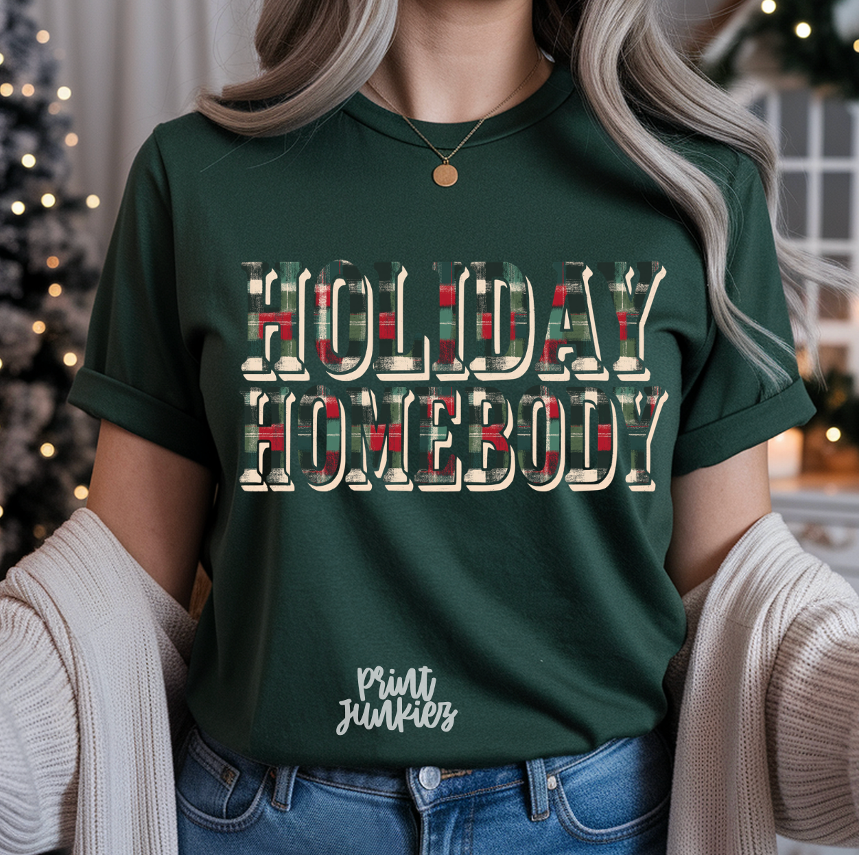 Plaid Holiday Homebody - DTF