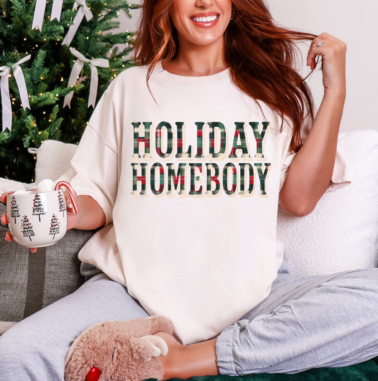 Plaid Holiday Homebody - DTF