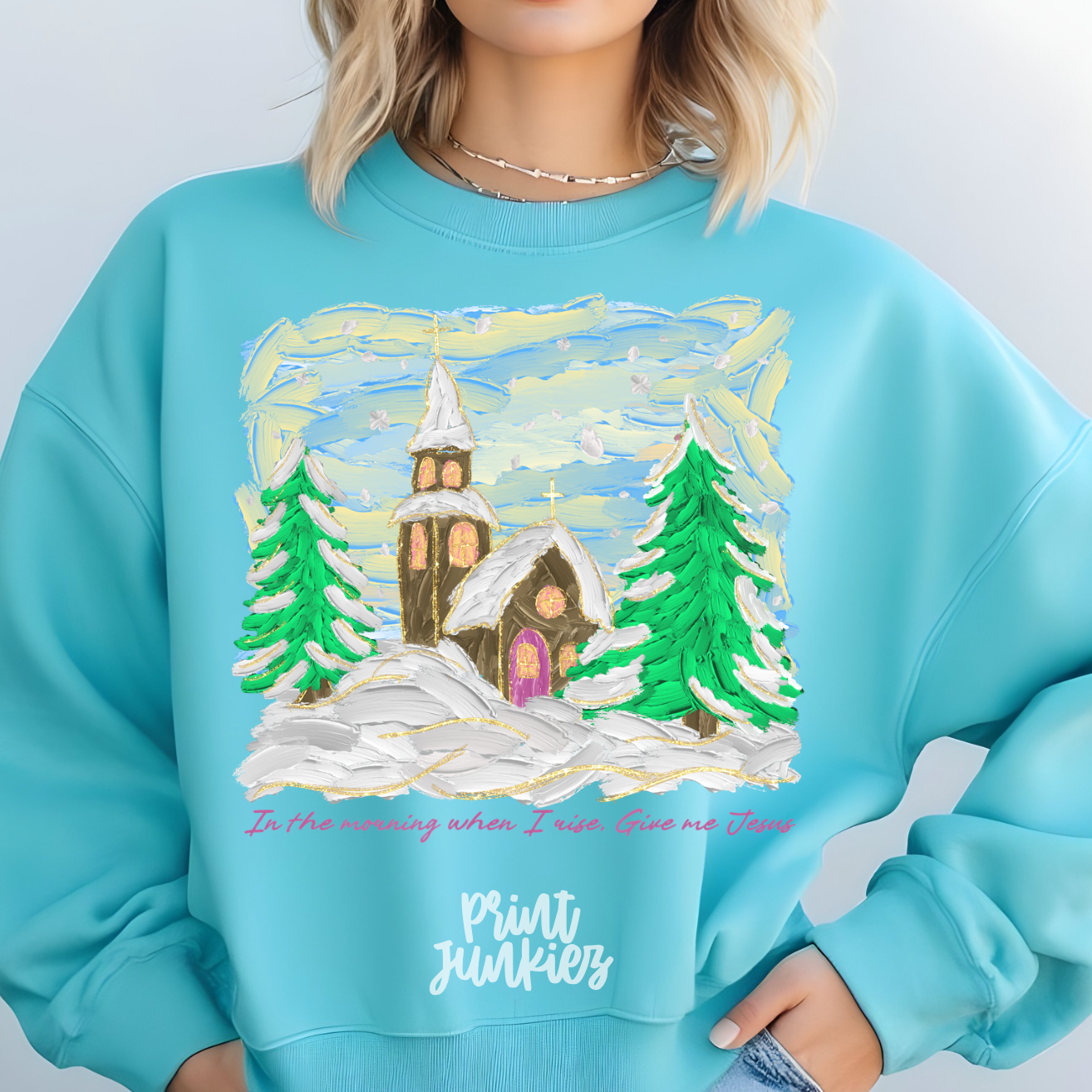 In the Morning When I Rise, Give Me Jesus Hand Painted - DTF