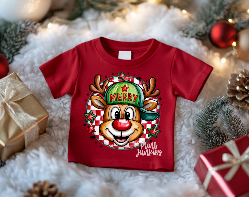 Merry Doodle Reindeer - DTF