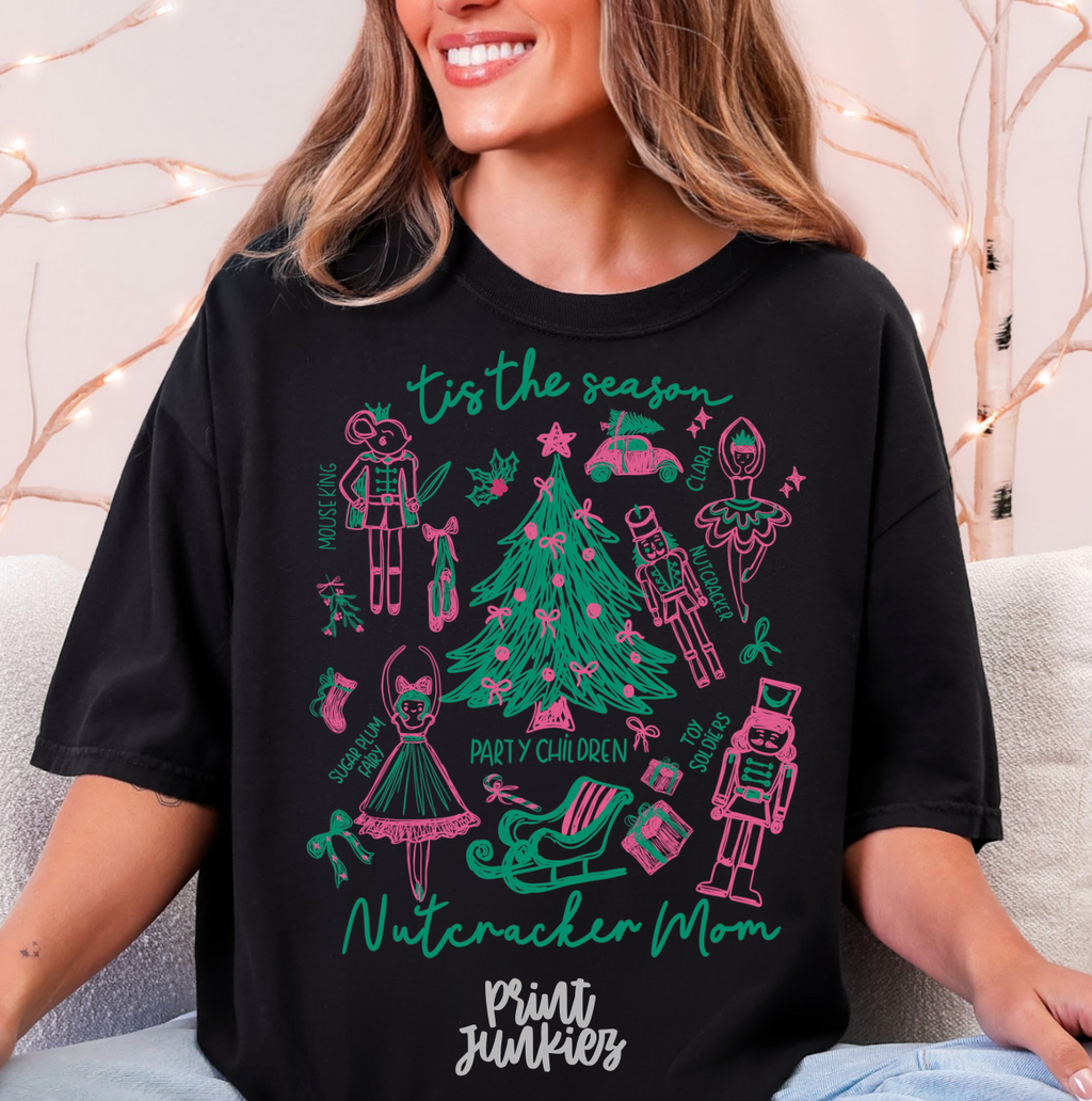Tis the Season Nutcracker Mom Doodles - DTF