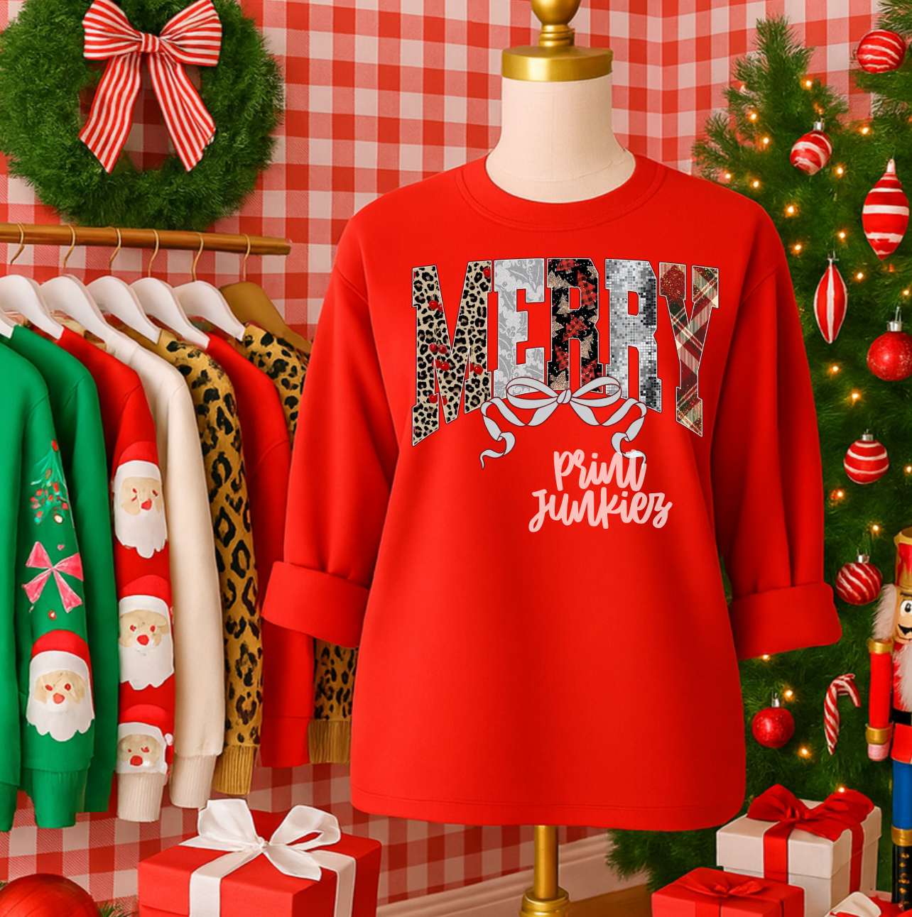 Merry Glam Bow - DTF